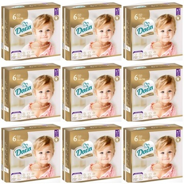 Pieluszki Dada 6 Złote Pieluchy Dada Extra Care Pampersy 306 szt.