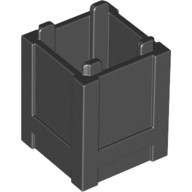 Lego 61780 skrzynka pojemnik skrzynia kosz 2x2x2 czarny