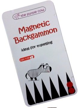 GRA MAGNETYCZNA - Backgammon 4+ The Purple Cow