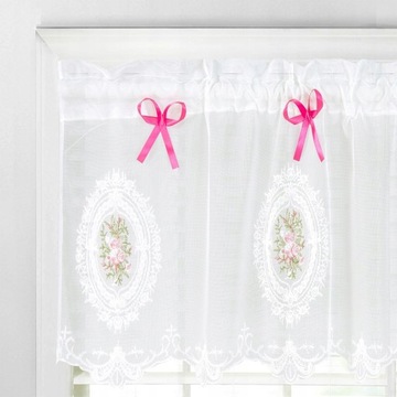 Шторы из вуали с полукарманом для удочки