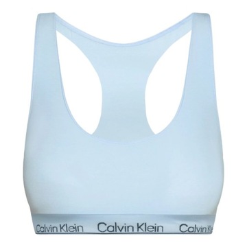 CALVIN KLEIN DAMSKI STANIK BIUSTONOSZ RACERBACK BRALETTE BŁĘKITNY r.L