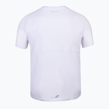 Детская футболка Babolat Play Crew Neck белая/белая 12-14