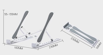 Подставка VAZIO Складная алюминиевая СЕРЕБРЯНАЯ подставка для MacBook iPad (N29-5-S)