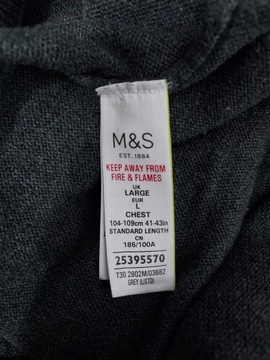 M&S sweter v-neck 100% cotton L