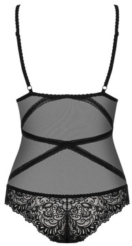 Body Damskie OBSESSIVE CZARNE 3994 S/M