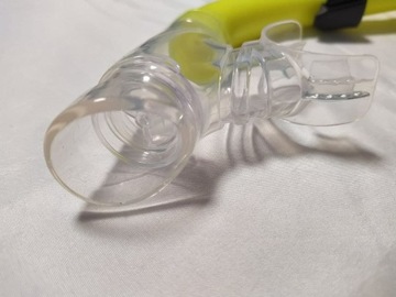 Трубка BARE полусухая детская с клапаном, желтая