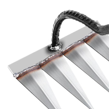 Грабли для удаления сорняков. Грабли для газона и листвы. Грабли для приусадебного участка, 4 зубца.