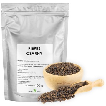 PIEPRZ CZARNY ziarnisty aromatyczny 0,1kg