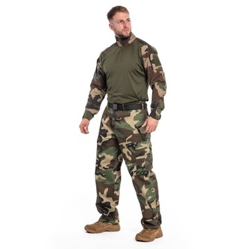 Spodnie wojskowe taktyczne bojówki Moro Mil-Tec US Ranger BDU Woodland 4XL