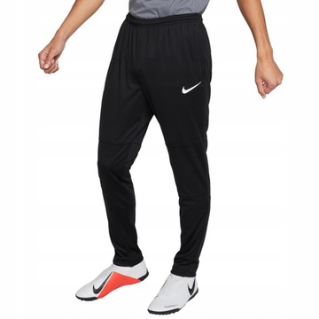 Spodnie Męskie Nike DRY Czarne Treningowe Sportowe Zwężane Nogawki r. L