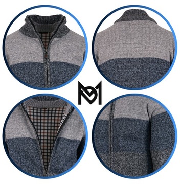 ДЖЕМПЕР МУЖСКОЙ ИЗ ФЛИСА, ТЕПЛЫЙ, НА МОЛНИИ, КОЛЛЕКЦИЯ STAND-UP, 3XL