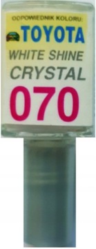 TOYOTA WHITE SHINE CRYSTAL 070 LAKIER SAMOCHODOWY ZAPRAWKA DO RYS 10 ML ARA