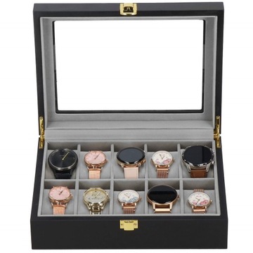 КОРОБКА-ОРГАНИЗАТОР ДЛЯ ЧАСОВ КОРОБКА ДЛЯ ЧАСОВ КАССЕТА 10 шт. ЮВЕЛИРНЫЕ ИЗДЕЛИЯ