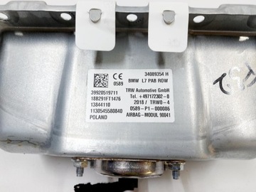 BMW 4 F32 FACELIFT 18R. ULOŽENÍ SPOLUJEZDCE AIRBAG 34089354H