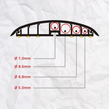 КРЫШКА-ОРГАНИЗАТОР ДЛЯ КАБЕЛЕЙ RTV 1м G3