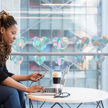 10 шт., анти-столкновительная адгезия к окну