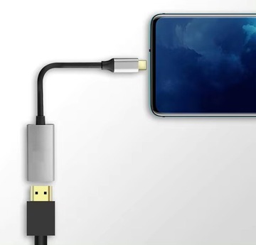 Переходник-переходник USB-C на HDMI 4K, кабель 15 см для смартфона, ноутбука