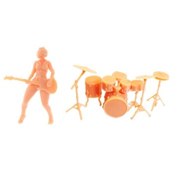 1:64 Figurki Miniaturowa scena śpiewu i bębna dla