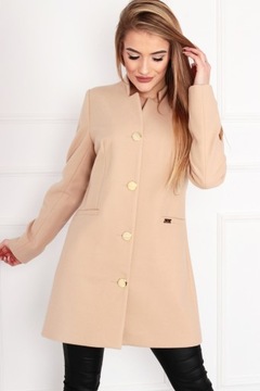 PŁASZCZ DAMSKI KURTKA KLASYCZNY ELEGANCKI WIOSNA JESIEŃ KOLORY 38 M 1921