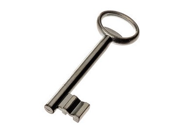 АНТРАЦИТ 7016 Комплект ручек с ключом для ворот и калиток