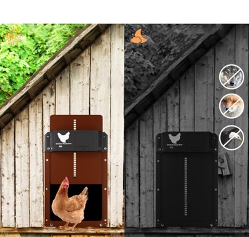 БЕСПРОВОДНАЯ АВТОМАТИЧЕСКАЯ ДВЕРЬ ДЛЯ КУРИТНИКА, ЧЕРНАЯ