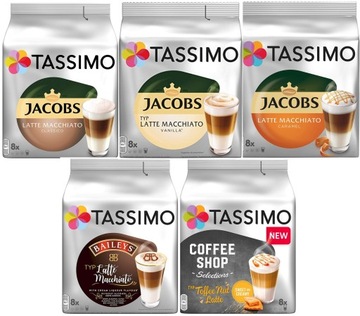 Kapsułki TASSIMO Zestaw Latte Macchiato SMAKOWE 40