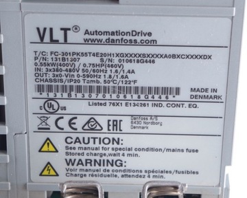 ДАНФОСС 131B1307 FC-301PK55T4E20H 1XGXXXXSXXXXA0BX