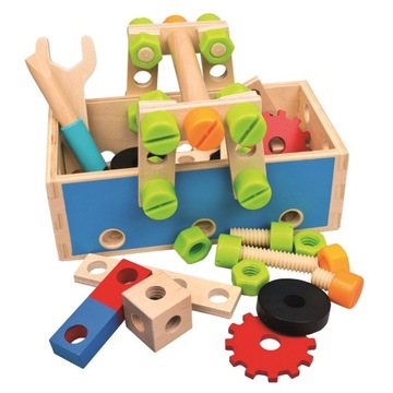 Отличный набор DIY Деревянный Чемодан Woody Tools для детей