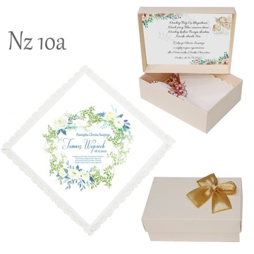 БЕЛАЯ КРЕСТАЛЬНАЯ ХАНИЦА для мальчика, девочки, КРЕЩЕНИЕ, ИМЯ, коробка