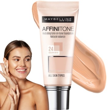 MAYBELLINE Affinitone podkład 24 Golden Beige