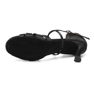 РЕГУЛИРУЕМЫЕ ТАНЦЕВАЛЬНЫЕ ТУФЛИ, ЧЕРНЫЕ, 7,5 см