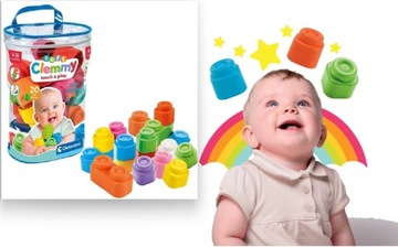 SOFT CLEMMY WORECZEK MIĘKKICH BEZPIECZNYCH KLOCKÓW