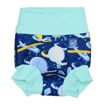 Neoprenowa pieluszka do pływ. DUO 2w1 samoloty XL