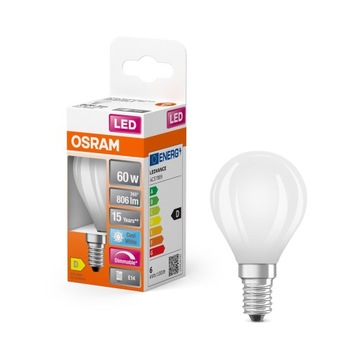 Żarówka LED 6,5W=60W E14 kulka Osram 4000K DIMM