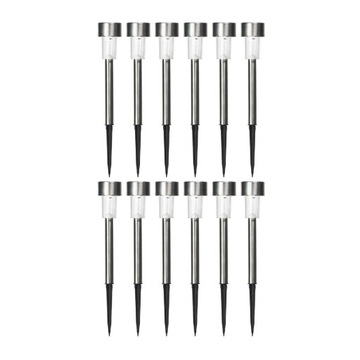 10 шт. светильники для садовых дорожек, солнечные фонари для дорожек, яркий белый газон