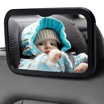 ЗЕРКАЛО ДЛЯ НАБЛЮДЕНИЯ ЗА РЕБЕНКОМ В МАШИНЕ, ПРОЗРАЧНОЕ И БЕЗОПАСНОЕ