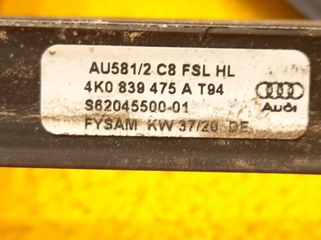 AUDI A7 4G LIŠTA ZHRNUJÍCÍ DVEŘE ZADNÍ LEVÝ 4K0839475A