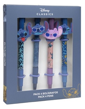 STITCH DŁUGOPIS ZESTAW DŁUGOPISÓW 4 szt. STICH DISNEY