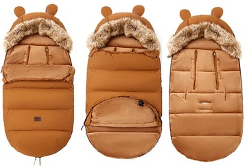 СПАЛЬНИК ДЛЯ КОЛЯСКИ ДЛЯ САНОК С МЕХОМ PRO