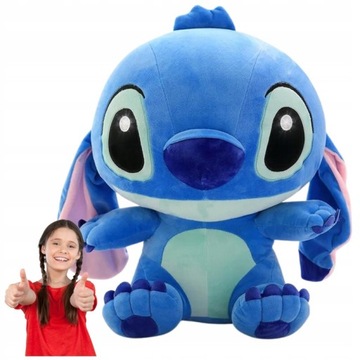 DUŻA MASKOTKA PRZYTULANKA STITCH I LILO PLUSZOWA PLUSZAK NIEBIESKI XL 45 CM