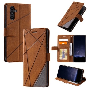 Skórzany futerał na karty Samsung Galaxy S24 Ultra etui multifunkcyjny