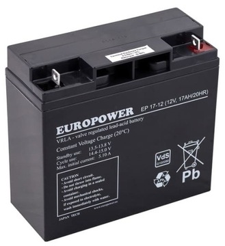 EP 17-12 Akumulator 17Ah Europower M5 samoobsługowy podtrzymywanie napięcia