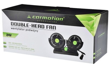 WENTYLATOR SAMOCHODOWY WIATRAK OBROTOWY 24V MOCNY