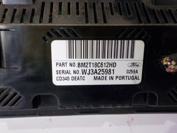 FORD MONDEO IV MK4 FACELIFT PANEL PŘEPÍNAČ KLIMATIZACE VENTILACE BM2T18C612HD