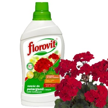 FLOROVIT PŁYNNY NAWÓZ DO PELARGONII I ROŚLIN KWITNĄCYCH 1KG