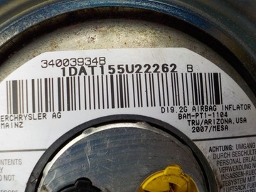 DODGE NITRO 07R ULOŽENÍ AIRBAG ŘIDIČE