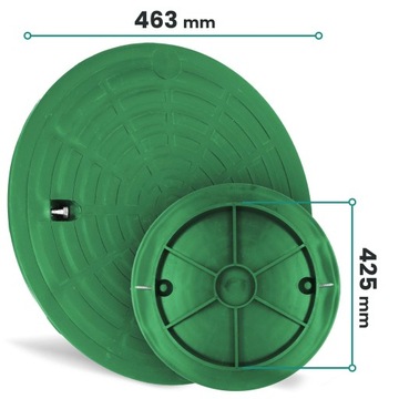КРЫШКА ГОФРИРОВАННОЙ ТРУБЫ ВАЛ 425 ММ ЛЮК ЗАГЛУШКА ЛЮКА ПП