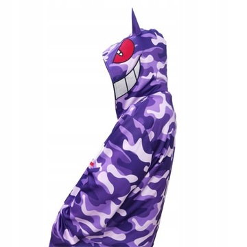 Gengar Y2K BLUZA MĘSKA Z KAPTUREM FULLZIP HIP