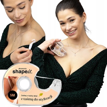 SHAPEIT. ORYGINALNA TAŚMA DO STYLIZACJI TAŚMA DWUSTRONNA DO UBRAŃ 5 M