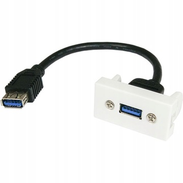 Mosaic 0,5M 22,5x45 Gniazdo USB 3.0 na kablu